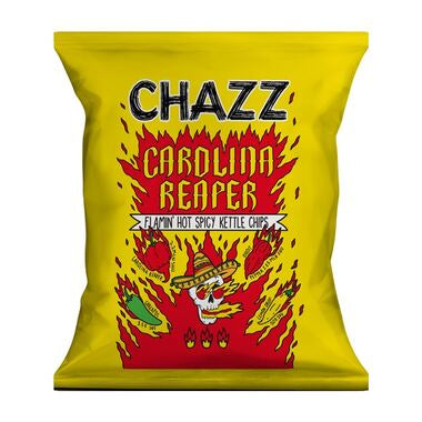 Chazz Carolina Reaper patatine piccanti al gusto di carolina reaper da 50 g