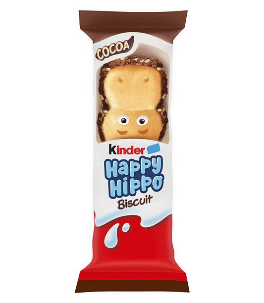 Happy Hippo Cocoa wafer con granella al cacao con ripieno cremoso al latte e al cacao da 20.7 g