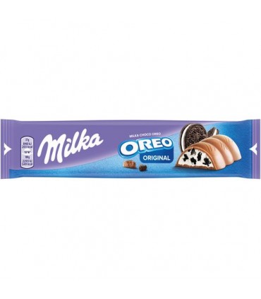 Milka Oreo barretta di cioccolato al latte ripiena di crema oreo da 37 g