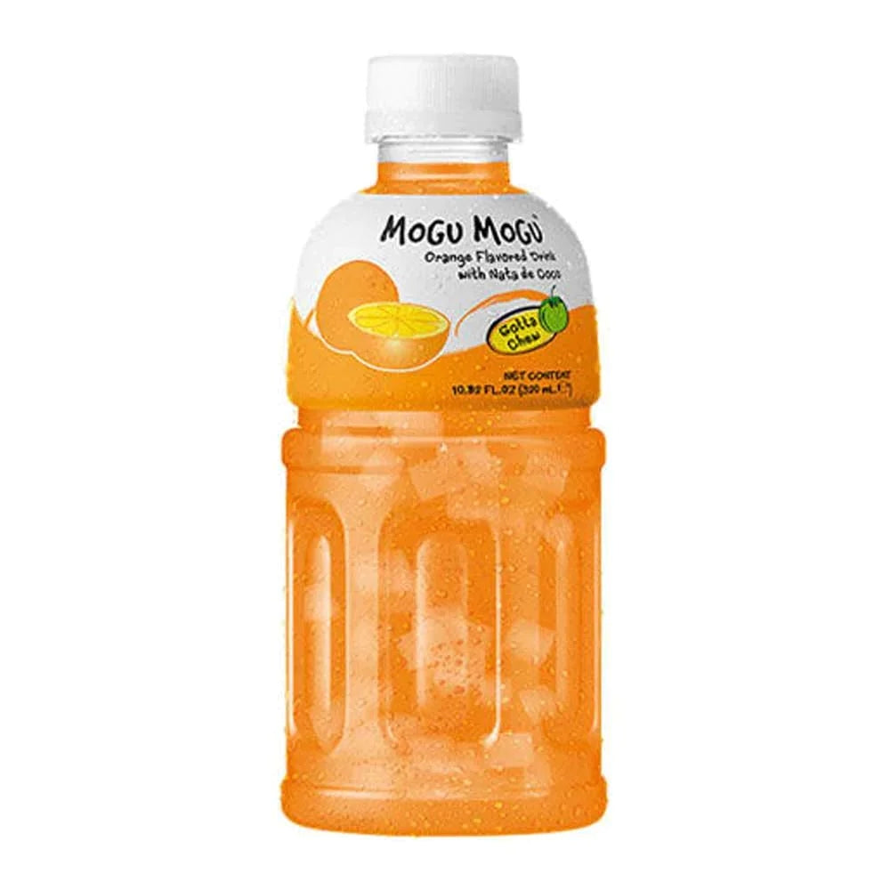 Mogu Mogu Orange bevanda al succo di arancia con Nata de cocco da 320 ml