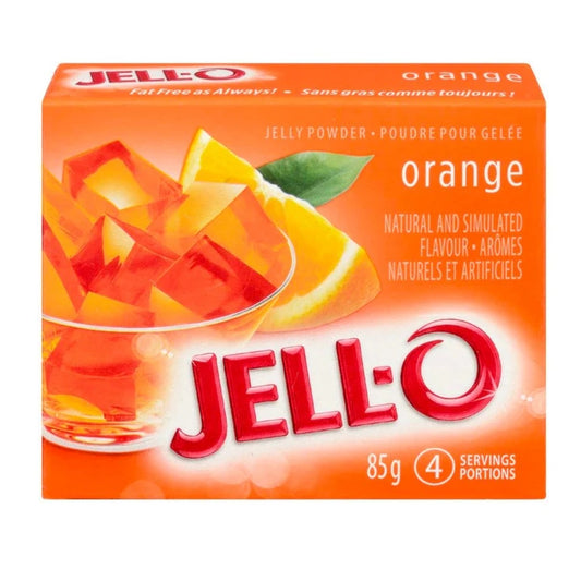 Jell-O Orange preparato per gelatina al gusto di arancia da 85 g