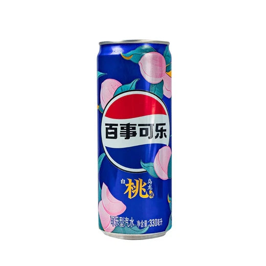 Pepsi White Peach bevanda gassata al gusto di pesca bianca da 330 ml