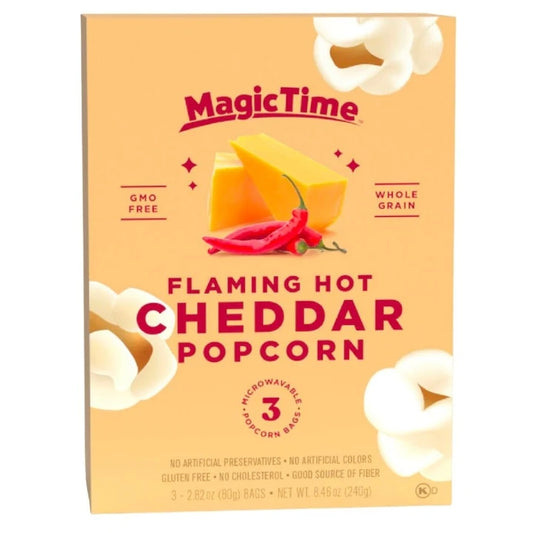 Magic Time Popcorn Flaming Hot Cheddar 240 g