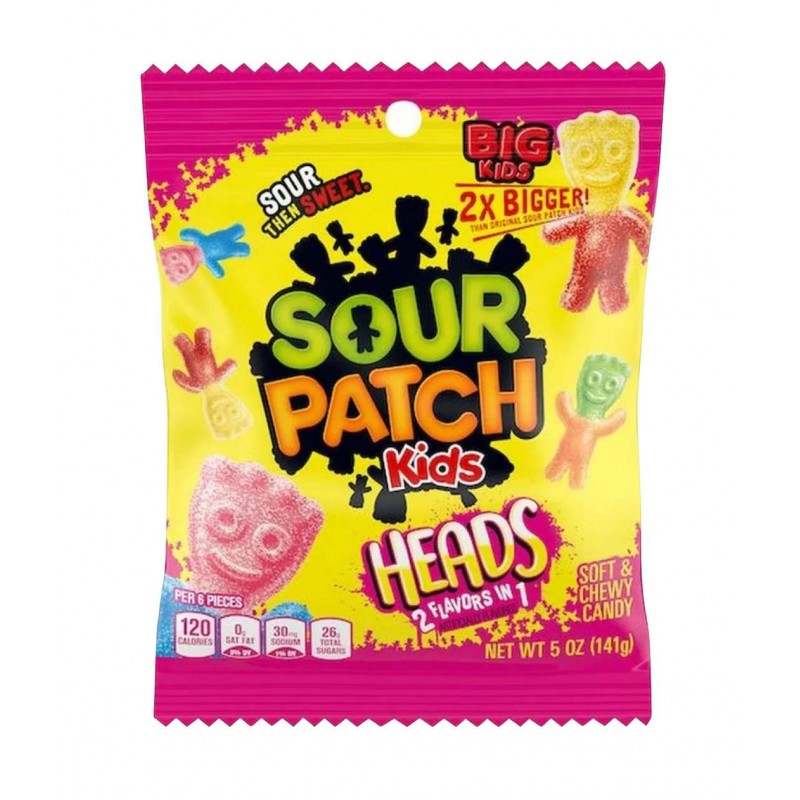 Sour Patch Kids Heads 2 in 1 141 g