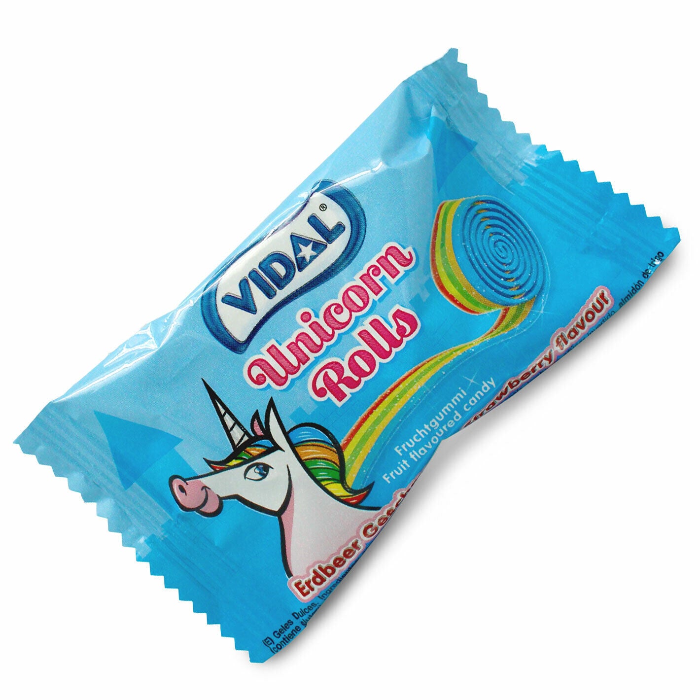 Vidal Unicorn Rolls Fruit caramella alla fragola da 19 g