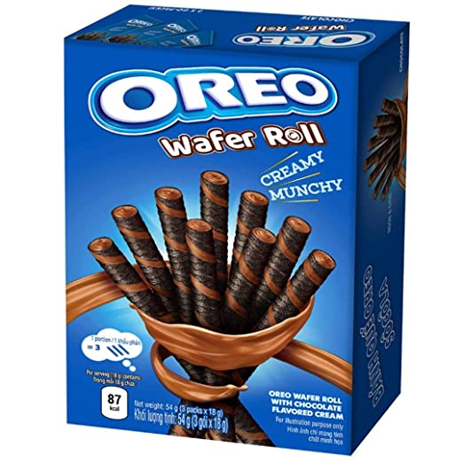 Oreo Wafer Roll Chocolate Creamy Munchy wafer al cioccolato oreo da 54 g