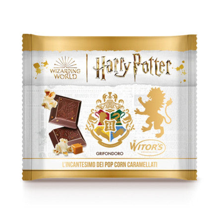 Harry Potter L' Incantesimo dei Popcorn Caramellati tavoletta di cioccolato al latte ripiena di caramello e pop corn da 50 g