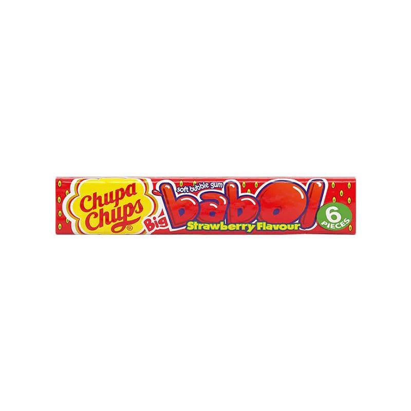 Chupa Chups Big Babol Strawberry gomme da masticare alla fragola da 27.6 g