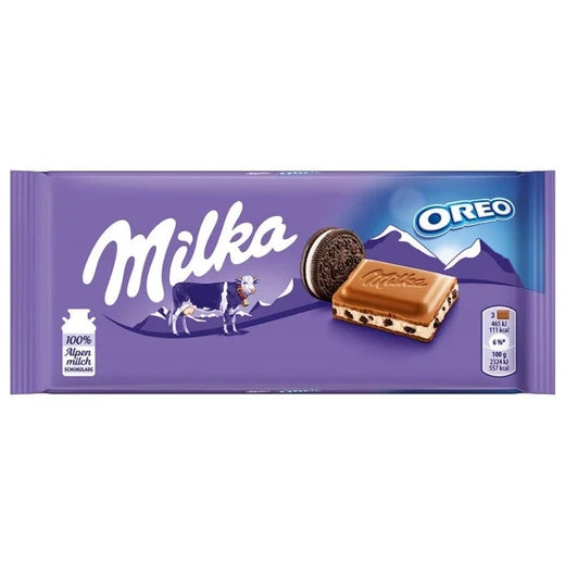 Milka Oreo barretta di cioccolato con crema oreo e pezzi di biscotto da 100 g