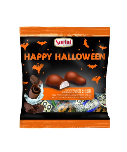 Sorini Happy Halloween cioccolatini al latte ripieni di crema al latte da 105 g