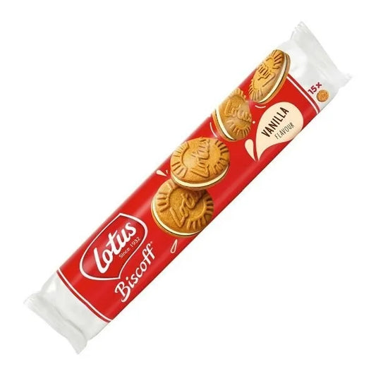 Lotus Biscoff Vanilla biscotto caramellato farcito con crema alla vaniglia da 150 g