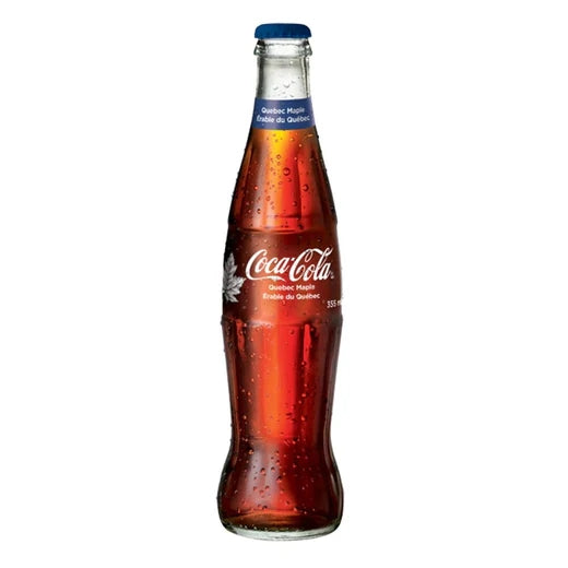 Coca Cola Quebec Maple bevanda al gusto cola e sciroppo d'acero da 355 ml