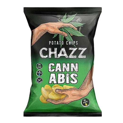 Chazz Poteto Chips Hemp and Jalapeno patatine al gusto di cannabis e jalapeno da 90 g