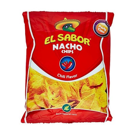 El Sabor Nacho Chips Chili Flavor nachos piccanti da 100 g