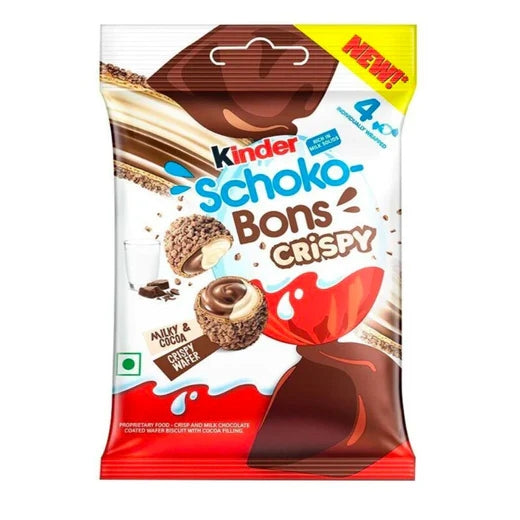 Kinder Schoko Bons Crispy ovetti di wafer ripieni di crema al latte e cioccolato da 22,4 g