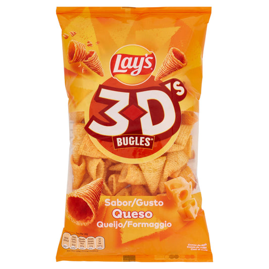 Lay's 3D's Bugles Queso snack di mais al gusto di formaggio da 100 g