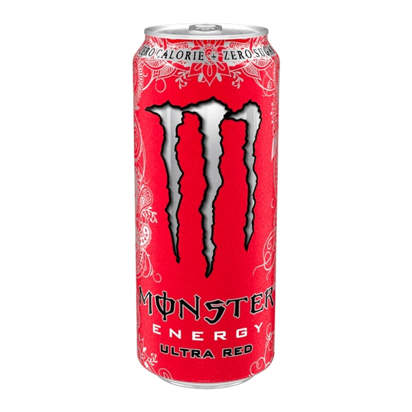 Monster Zero Ultra Red energy drink al gusto di frutti rossi da 500 ml