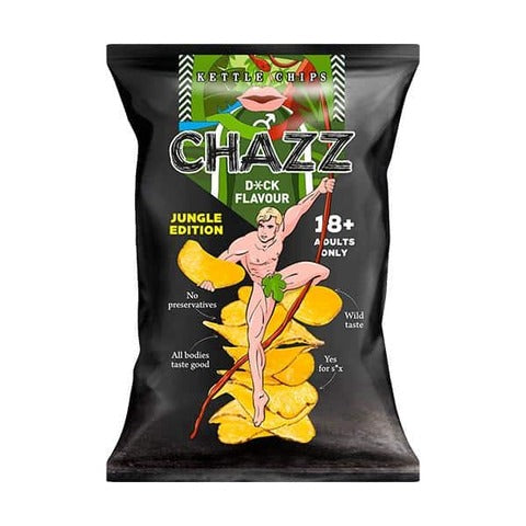 Chazz Kettle Chips Dxck patatine al gusto caxxo da 90 g