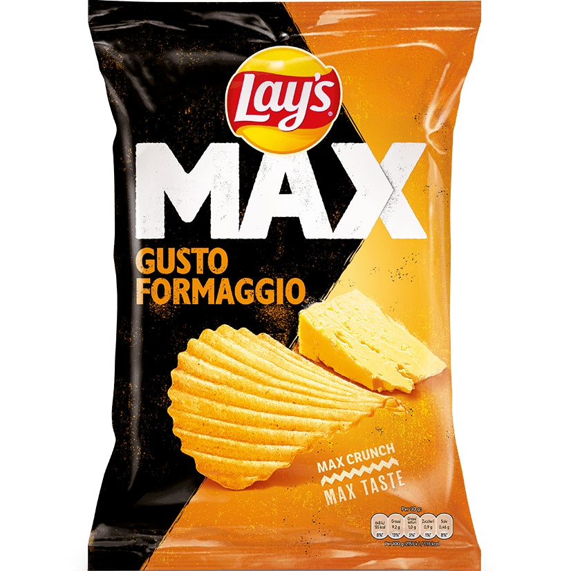 Lay's Max Crunch Cheese  patatine ondulate al gusto di formaggio da 115 g