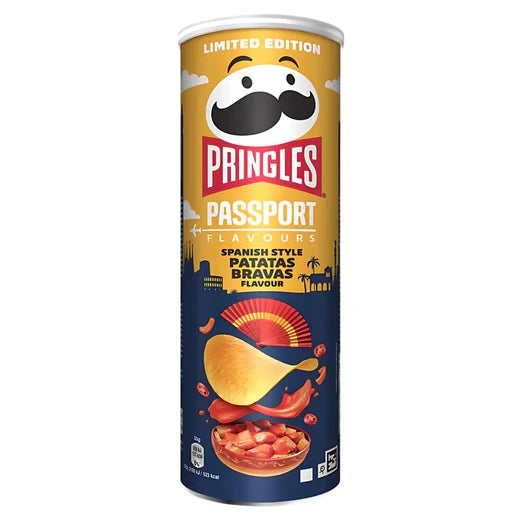 Pringles Passport Spanish Style Patatas Bravas patatine al gusto di patatas bravas da 165 g