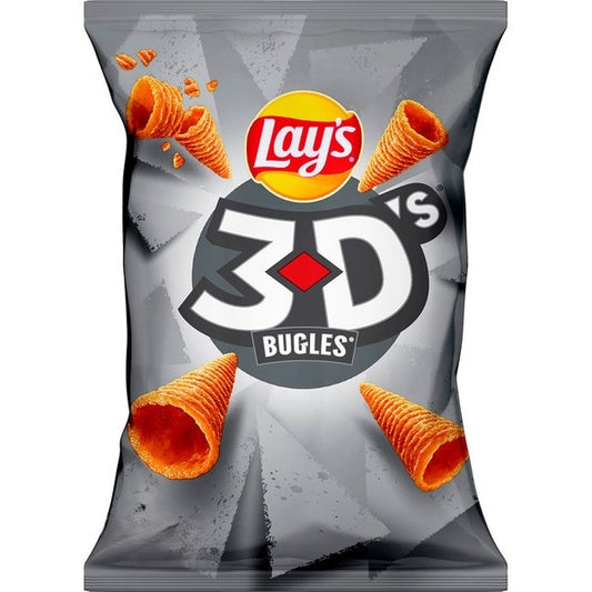 Lay's 3D's Buggles Bacon snack di mais al gusto di formaggio e bacon da 100 g