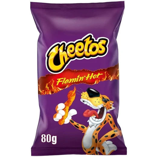 Cheetos Flamin Hot snack di mais al gusto di peperoncino piccante da 80 g