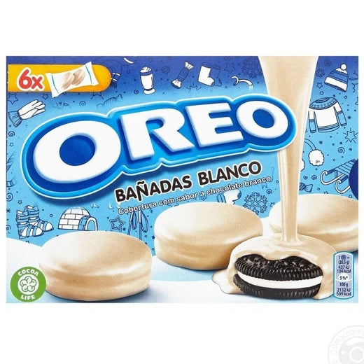 Oreo Banadas Blanco biscotti oreo ripieni di crema alla vaniglia ricoperti di cioccolato bianco da 246 g