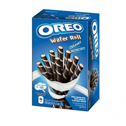 Oreo Wafer Roll Vanilla Creamy Munchy wafer alla vaniglia da 54g