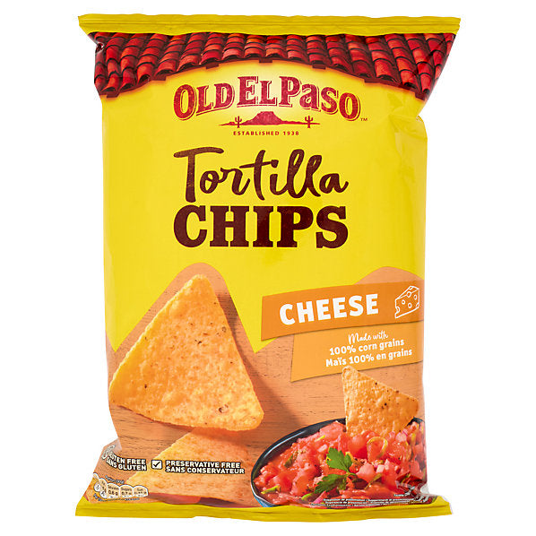 Old El Paso Tortilla Chips Cheese tortilla di mais al gusto formaggio da 185 g