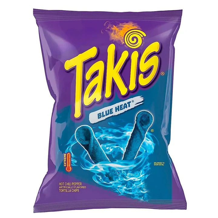 Takis Blue Heat riccioli di mais piccanti da 92 g