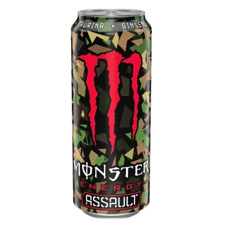 Monster Assault energy drink al gusto di ginseng da 500 ml