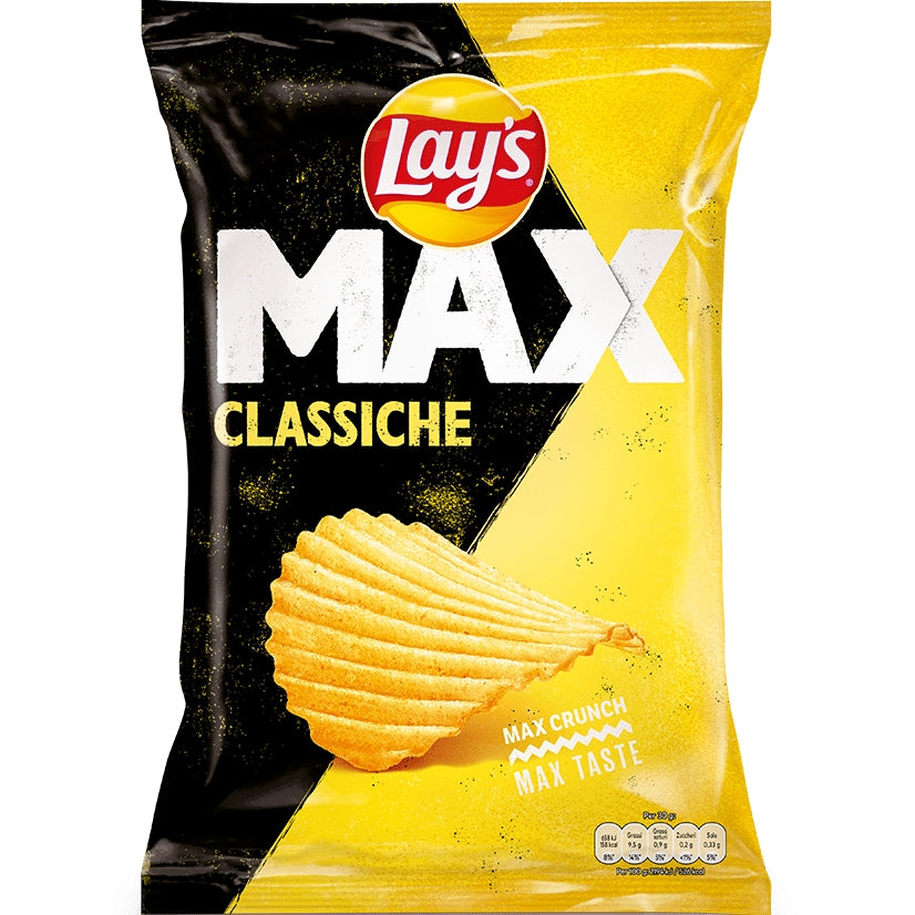 Lay's Max Crunch Classica patatine ondulate al gusto classico da 115 g