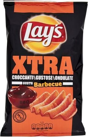 Lay's Max Crunch BBQ patatine ondulate al gusto di barbecue da 110 g