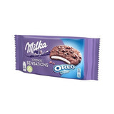 Milka Sensations Cookies Oreo Creme biscotti al cacao con pepite di cioccolato con crema alla vaniglia oreo da 156 g