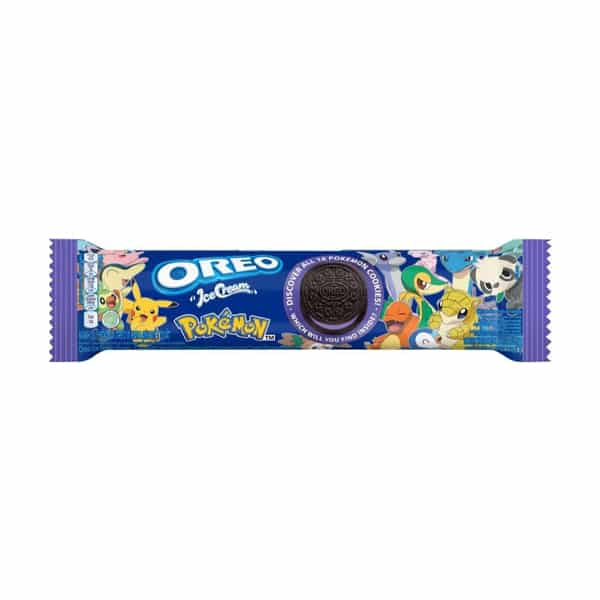 Oreo Pokemon Ice Cream Blueberry biscotti al cacao ripieni di crema al mirtillo da 119.6 g