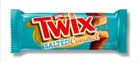 Twix Salted Caramel biscotto ricoperto da cioccolato al latte e caramello salato da 46 g