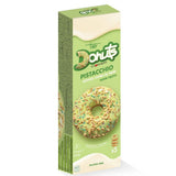 Donuts Pistacchio ciambelle non fritte e senza glutine ricoperti di glassa al pistacchio decorate con codettte di zucchero arcobaleno da 111 g