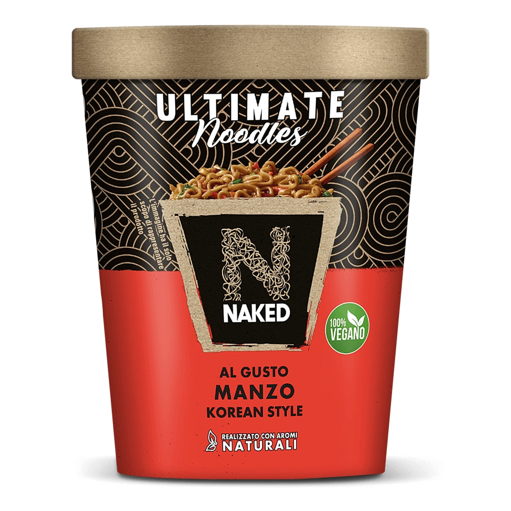 Naked Ultimate Noodles Manzo Korean Style noodles al gusto di manzo da 90 g