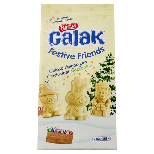 Galak Festive Friends cioccolato bianco ripieno di cereali croccanti da 147 g