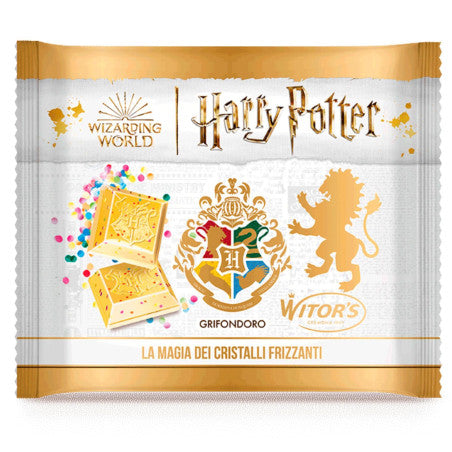 Harry Potter La Magia dei Cristalli Frizzanti tavoletta di cioccolato bianco con popping candy da 50 g