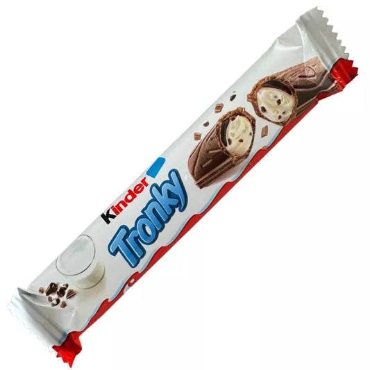 Kinder Tronky Crispy Cacao Limited Edition biscotto croccante ricoperto alla crema al latte cacao con biscotti croccanti all’interno da 18 g