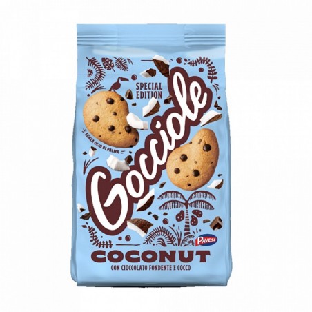 Gocciole Coconut biscotti di pasta frolla con gocce di cioccolato fondente e cocco da 320 g