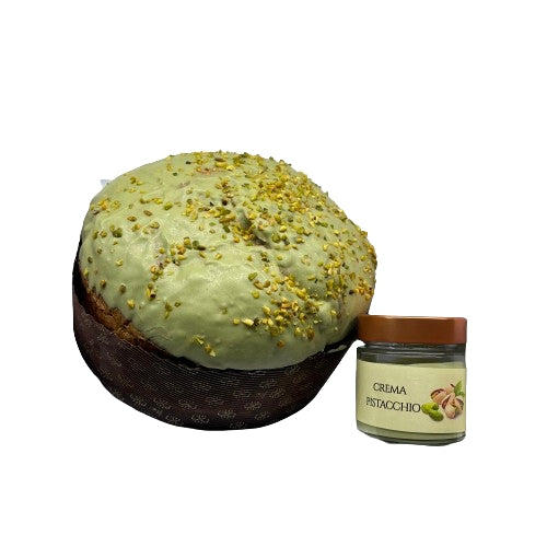 Panettone Pistacchio panettone artigianale al pistacchio con crema al pistacchio da 1 Kg + 200 g